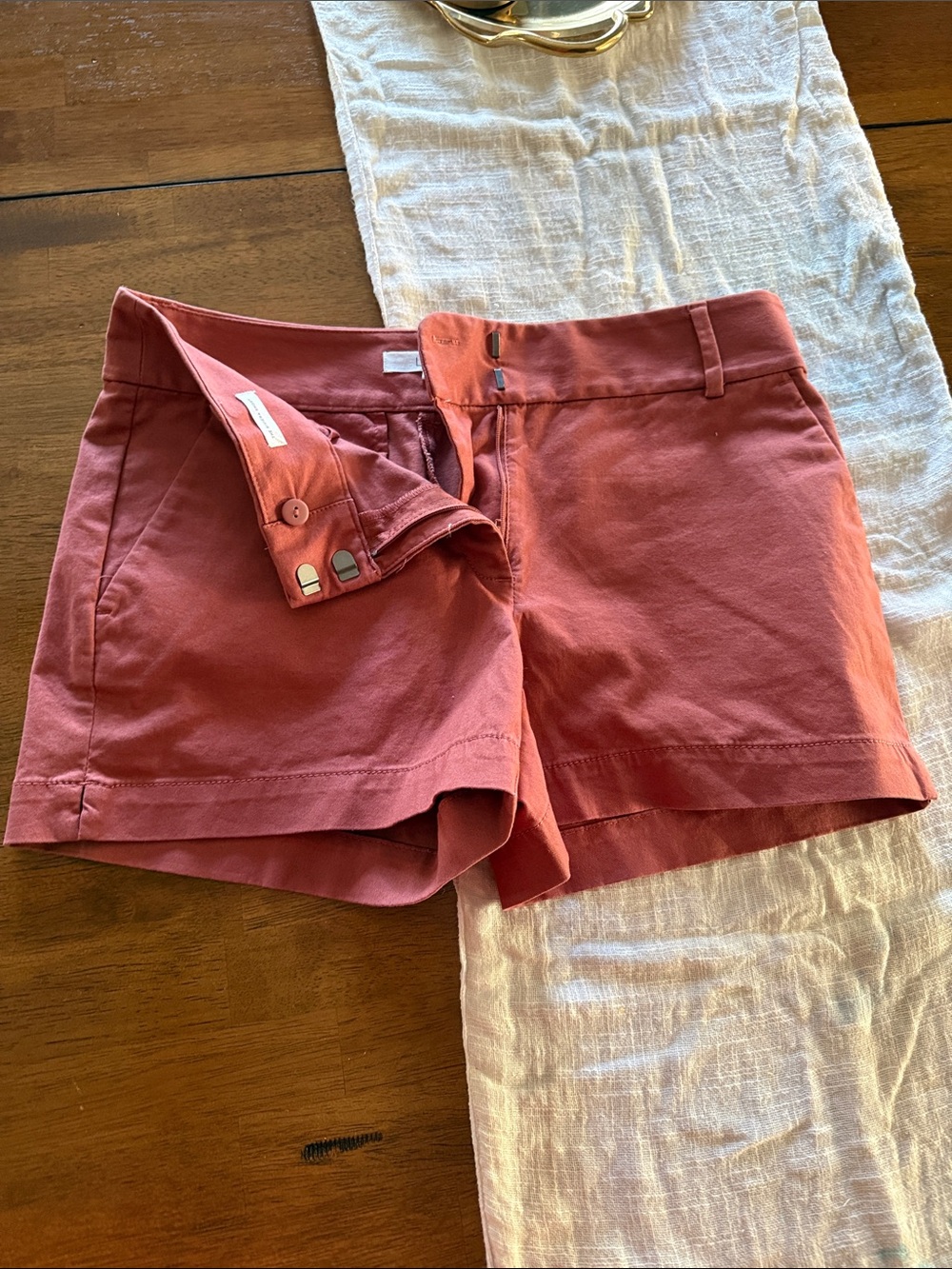 Loft Riviera Shorts 6 rust terracota nwot 4” inseam